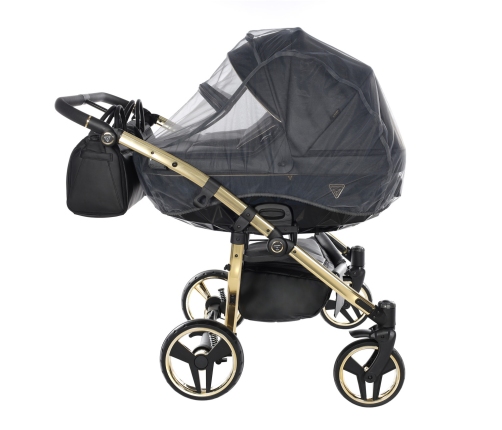 Junama Fluo Line Duo 04 Black Gold Dvīņu rati 2in1