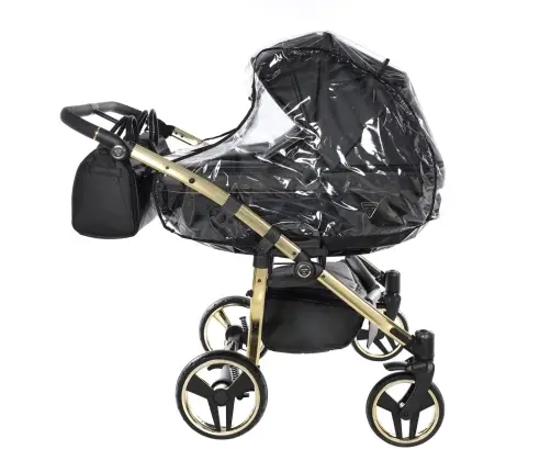 Junama Fluo Line Duo 04 Black Gold Dvīņu rati 2in1