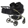 Junama Fluo Line Duo 04 Black Gold Dvīņu rati 2in1