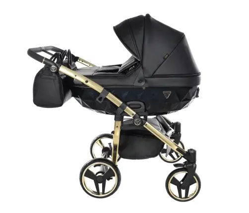 Junama Fluo Line Duo 04 Black Gold Dvīņu rati 2in1