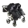 Junama Fluo Line Duo 04 Black Gold Dvīņu rati 2in1
