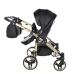Junama Fluo Line Duo 04 Black Gold Dvīņu rati 2in1