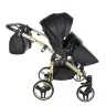 Junama Fluo Line Duo 04 Black Gold Dvīņu rati 2in1