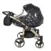 Junama Fluo Line Duo 04 Black Gold Dvīņu rati 3in1