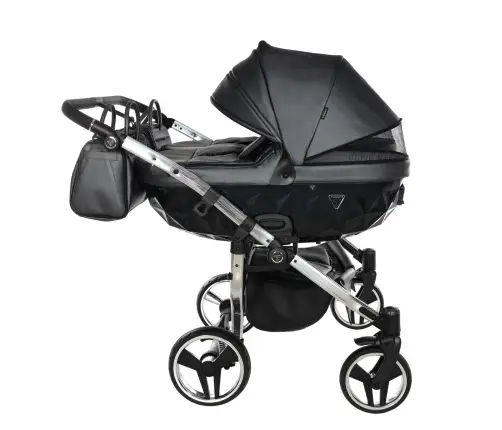 Junama Fluo Line Duo 05 Anthracite Dvīņu rati 3in1