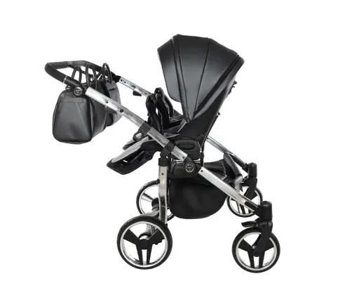 Junama Fluo Line Duo 05 Anthracite Dvīņu rati 3in1