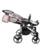 Junama Fluo Line Duo 06 Pink Silver Dvīņu rati 2in1