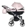 Junama Fluo Line Duo 06 Pink Silver Dvīņu rati 3in1