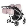 Junama Fluo Line Duo 06 Pink Silver Dvīņu rati 3in1