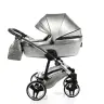 Junama Glitter 03 Silver Bērnu rati 3in1