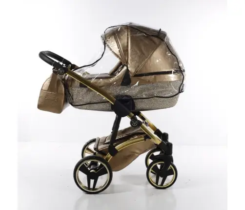Junama Glitter 04 Gold Bērnu rati 2in1