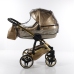Junama Glitter 04 Gold Bērnu rati 3in1
