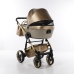 Junama Glitter 04 Gold Bērnu rati 3in1
