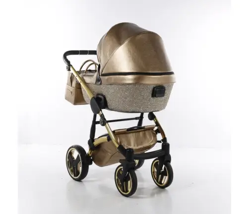 Junama Glitter 04 Gold Bērnu rati 3in1