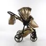 Junama Glitter 04 Gold Bērnu rati 3in1