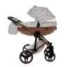 Junama Glow col. 1 White rose gold Универсальная коляска 3 в 1