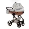 Junama Glow col. 1 White rose gold Универсальная коляска 3 в 1
