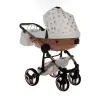 Junama Glow col. 1 White rose gold Универсальная коляска 3 в 1