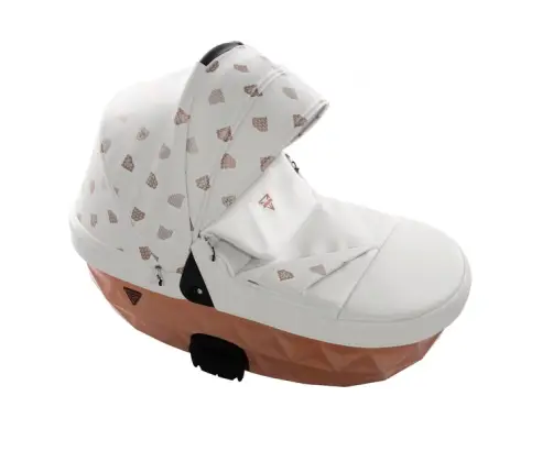 Junama Glow col. 1 White rose gold Универсальная коляска 3 в 1
