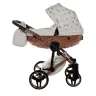 Junama Glow col. 1 White rose gold Универсальная коляска 3 в 1