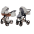 Junama Glow col. 1 White rose gold Universālie rati 2in1
