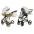 Junama Glow col. 2 White gold Bērnu ratiņi 2 in 1