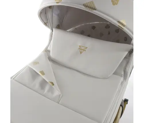 Junama Glow col. 2 White gold Bērnu ratiņi 3 in 1
