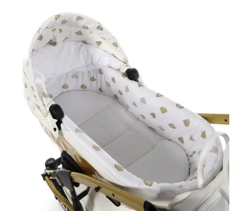Junama Glow col. 2 White gold Bērnu ratiņi 3 in 1