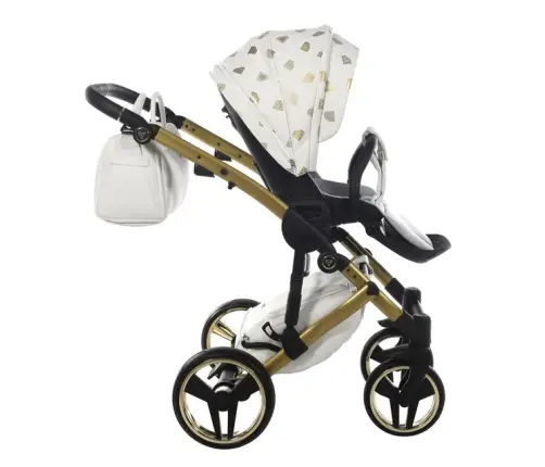 Junama Glow col. 2 White gold Bērnu ratiņi 3 in 1