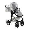 Junama Glow col. 3 White silver Детская коляска 2в1