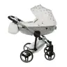 Junama Glow col. 3 White silver Детская коляска 2в1