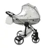 Junama Glow col. 3 White silver Детская коляска 2в1