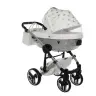 Junama Glow col. 3 White silver Детская коляска 2в1