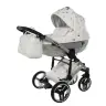 Junama Glow col. 3 White silver Детская коляска 2в1