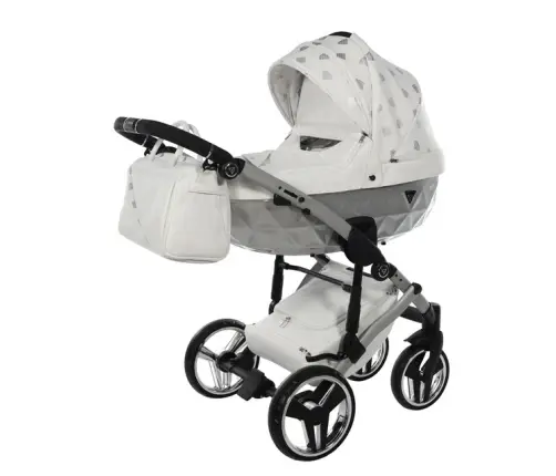 Junama Glow col. 3 White silver Детская коляска 2в1