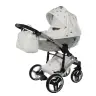 Junama Glow col. 3 White silver Детская коляска 2в1