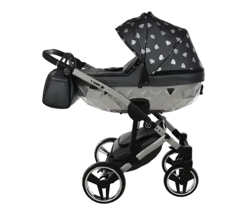 Junama Glow col.4 Graphite silver Универсальная коляска 2 в 1