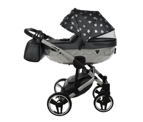 Junama Glow col.4 Graphite silver Универсальная коляска 2 в 1