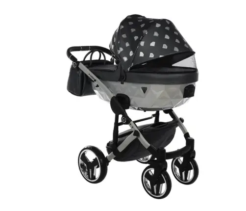 Junama Glow col.4 Graphite silver Универсальная коляска 2 в 1