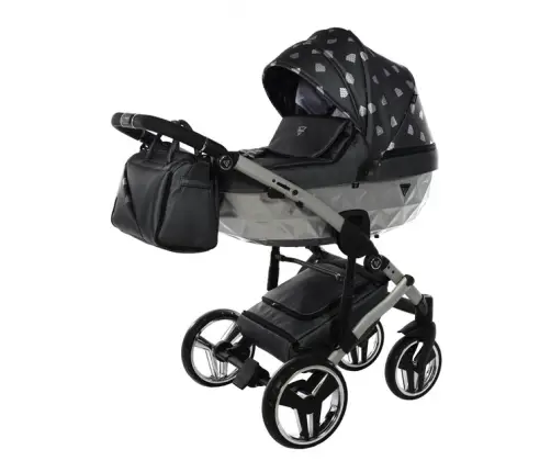 Junama Glow col.4 Graphite silver Универсальная коляска 2 в 1