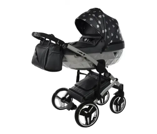 Junama Glow col.4 Graphite silver Универсальная коляска 2 в 1