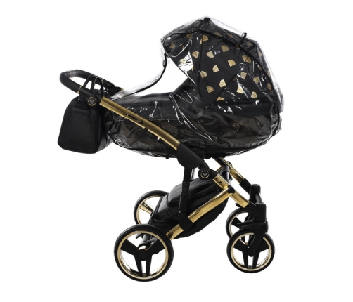 Junama Glow col.5 Black gold Bērnu ratiņi 3 in 1