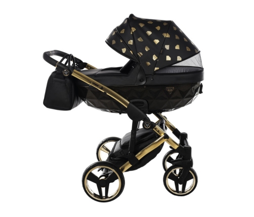 Junama Glow col.5 Black gold Bērnu ratiņi 3 in 1