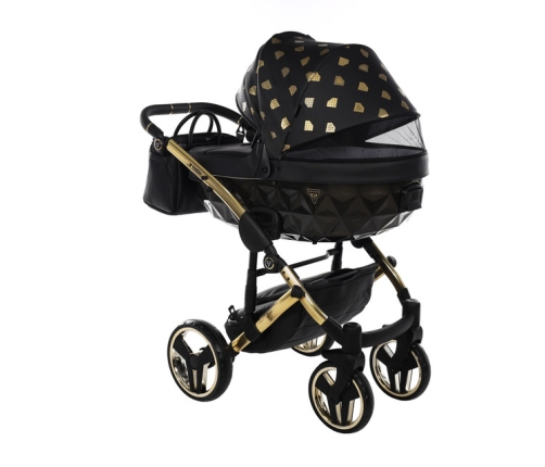 Junama Glow col.5 Black gold Bērnu ratiņi 3 in 1