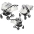 Junama Glow Duo 03 White Silver Dvīņu rati 3in1