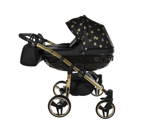 Junama Glow Duo 05 Black Gold Dvīņu rati 2in1