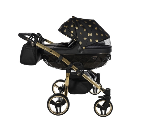 Junama Glow Duo 05 Black Gold Dvīņu rati 2in1