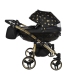Junama Glow Duo 05 Black Gold Dvīņu rati 2in1