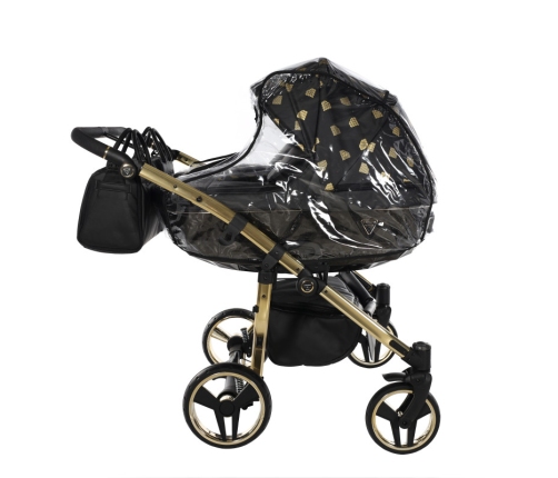 Junama Glow Duo 05 Black Gold Dvīņu rati 3in1