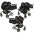 Junama Glow Duo 05 Black Gold Dvīņu rati 3in1
